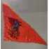 Jai Shree Ram Bhagwan Flag with Ayodhya Mandir (Length 103* Width 136 Cm) - Triangle - Satin - Saffron Color by IndianJadiBooti