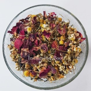 Chamomile Tea with Rose Petals by IndianJadiBooti