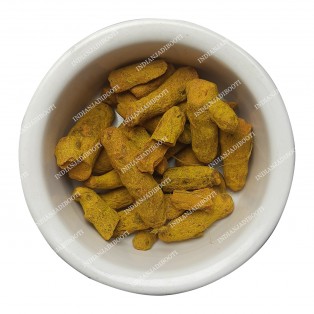 Yellow Turmeric Finger (Natural) - Sabut Haldi - Khadi Haldi - Haldi Gaanth - Curcuma Longa - Haridra - The Golden Spice - Halada - Curcumin - Yellow Root by IndianJadiBooti