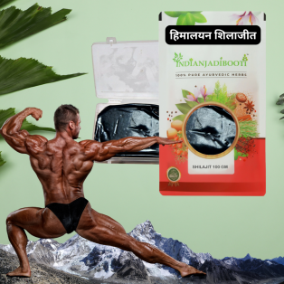 Shilajit (Purified Stone) - Asphaltum (Fulvic Acid 56 Percent, Served along with Certified Lab Report) | For Strength, Power, Stamina by IndianJadiBooti
