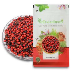 Gunja Lal Seeds - Chirmati Red Beej - Lal Ratti - Rosary Pea - Abrus Precatorius by IndianJadiBooti