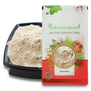 Safed Musli (Powder) - White Musli Powder - Shwet Muslie Powder - Chlorophytum Borivilianum by IndianJadiBooti