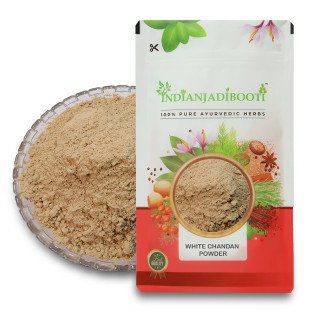 White Sandalwood Powder - 100% Pure - Edible & Cosmetics Use - Safed Chandan Powder by IndianJadiBooti