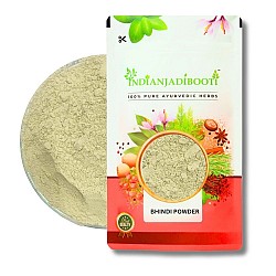 Bhindi (Powder) - Dry Lady Finger Powder - Okra Powder - Abelmoschus Esculentus by IndianJadiBooti