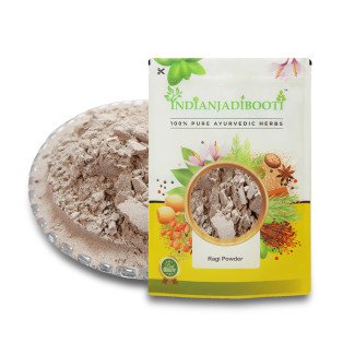 Ragi Flour - Finger Millet Flour - Nachni Atta - Kelvaragu Flour (Rich in Calcium and Protein) - Eleusine coracana by IndianJadiBooti