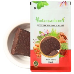 Paan Katha (Black) (Edible) - Pure Kattha (Kala) - Katha Brown - Kaath - Black Cutch - Acacia Catechu Raw - Sabut Kattha - Batti Katha by Indianjadibooti