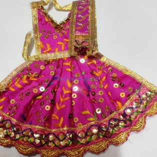 indianjadibooti Goddess Poshak/ Mata Rani Dress (Size 6 inch) (Set Of 3) by IndianJadiBooti indianjadibooti Goddess Poshak/ Mata Rani Dress (Size 6 inch) (Set Of 3) by IndianJadiBooti
