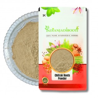 Chitrak (Roots) (Powder) (Lal Chitrak) - Chita Mool (Powder) - Chita Root (Powder) - Chita Jadd - Chitra - White Leadwort - Plumbago Zeylanica Root by IndianJadiBooti