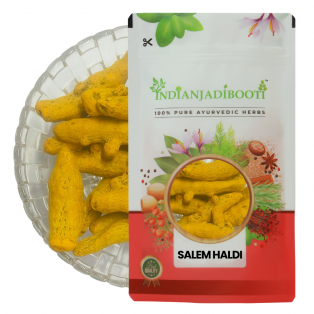 Salem Turmeric (Finger - Whole) (Salem :: Tamilnadu Origin) (High Curcumin & Aroma) - Selam Haldi - Sabut Haldi - Khadi Haldi - Haldi Gaanth by IndianJadiBooti