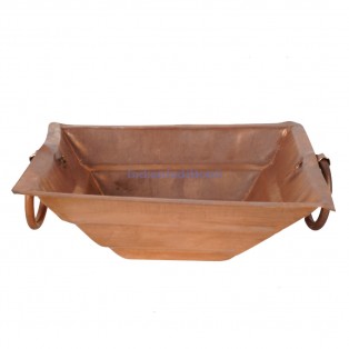 Copper Pooja Hawan Kund ( Length 19x Width 19 Cm) ( Weight 341 Gm) by IndianJadiBooti Copper Pooja Hawan Kund ( Length 19x Width 19 Cm) ( Weight 341 Gm) by IndianJadiBooti