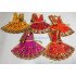 Devi Poshak / Durga Mata dress / Navratri Special size 6.5 inch Set of 5 Poshak by IndianJadiBooti