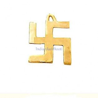 Brass Swastik Wall Hanging (Length 13 *Width14.5 Cm) (Weight 155 Gm) by IndianJadiBooti Brass Swastik Wall Hanging (Length 13 *Width14.5 Cm) (Weight 155 Gm) by IndianJadiBooti