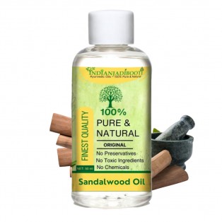 Sandalwood (White) Essential (Oil) - Safed Chandan (Tel) - Santalum Album by IndianJadiBooti Sandalwood (White) Essential (Oil) - Safed Chandan (Tel) - Santalum Album by IndianJadiBooti