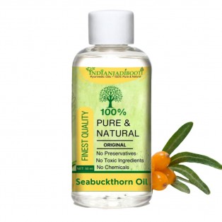 Seabuckthorn Edible (Cold Pressed) (Carrier) (Oil) - Hippophae Rhamnoides - (For Face and Skin) by IndianJadiBooti Seabuckthorn Edible (Cold Pressed) (Carrier) (Oil) - Hippophae Rhamnoides - (For Face and Skin) by IndianJadiBooti