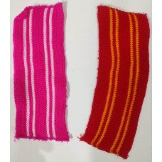 Laddu Gopal Woolen Shawl Multicolour (Length 24 cm* Width 9.5Cm) Set of 3 by IndianJadiBooti