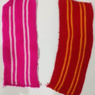 Laddu Gopal Woolen Shawl Multicolour (Length 24 cm* Width 9.5Cm) Set of 3 by IndianJadiBooti