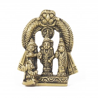Brass Lord Ram Darbar Murti (Length 7 Width 5 Cm ) (Weight 111.5 Cm) by IndianJadiBooti Brass Lord Ram Darbar Murti (Length 7 Width 5 Cm ) (Weight 111.5 Cm) by IndianJadiBooti