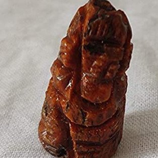 Haldi Ganesh [Length 2 Cm, Width1Cm) (Weight 1.9 Gm Approx) by IndianJadiBooti