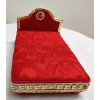 Laddu Gopal Ji Red Velvet Bed (Length 16 * Width11* Height 8 Cm ) (Weight 238 Gm) by IndianJadiBooti
