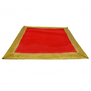 Pooja Aasan /Altar Cloth (Length * Width 49 Cm) (Set of 3) by IndianJadiBooti Pooja Aasan /Altar Cloth (Length * Width 49 Cm) (Set of 3) by IndianJadiBooti