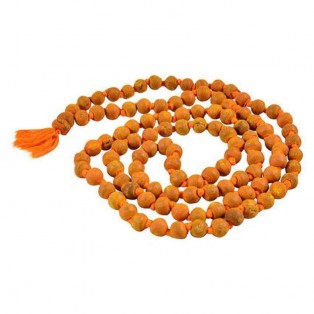 Haldi Mala (Length 18.5 Inch)7.4 mm beads size With Gomukhi Jaap Bag ) by IndianJadiBooti Haldi Mala (Length 18.5 Inch)7.4 mm beads size With Gomukhi Jaap Bag ) by IndianJadiBooti