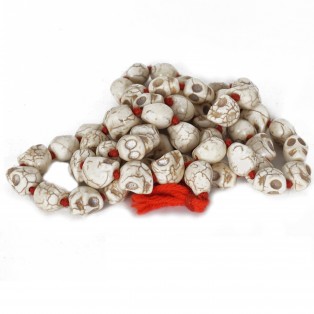 Skull /Narmund Mala (Length17.5 Inch ) (Weight 102 Gm) by IndianJadiBooti beads size 9.4mm (108 beads) Skull /Narmund Mala (Length17.5 Inch ) (Weight 102 Gm) by IndianJadiBooti beads size 9.4mm (108 beads)