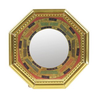 Feng Shui Bagua Pakua Mirror in metal (Length 16*Width 16 Cm ) (Weight 187 Gm) by IndianJadiBooti