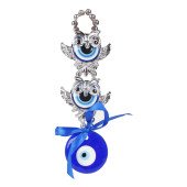 IndianJadiBooti Blue Turkish Evil Eye Charm Gemstone Bracelet