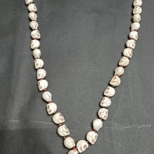 Skull / Narmund Mala (Length15.5 Inch ) ( Weight 90 Gm) by IndianJadiBooti 56 beads (beads size 9.8 mm)