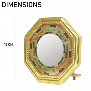 Feng Shui Bagua Pakua Mirror in metal (Length 16*Width 16 Cm ) (Weight 187 Gm) by IndianJadiBooti Feng Shui Bagua Pakua Mirror in metal (Length 16*Width 16 Cm ) (Weight 187 Gm) by IndianJadiBooti