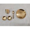 Laddu Gopal Ji Brass Heavy Bhog Thali Set (Diameter10 Cm) ( Weight 80.8 Gm ] by IndianJadiBooti