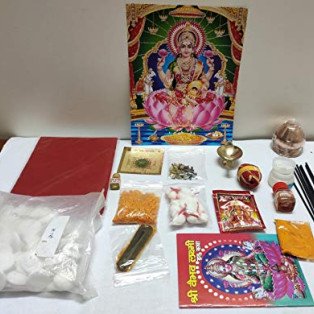 Maa Vaibhav Laxmi Vrat Pooja Samagri Kit by IndianJadiBooti
