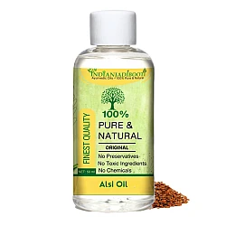 Flax Seed Edible (Cold Pressed) (Oil) - Alsi (Tel) - Linseed - Linum Usitatissimum - Tukhm-e-Katan by IndianJadiBooti