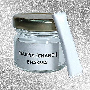 Roupya (Chandi) Bhasma (Powder) (1 Gram) (Pure & Natural) - Rajat Bhasm -  Raupya Bhasma - Silver Bhasam by IndianJadiBooti