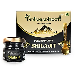 Himalayan Shilajit (Semi Liquid) (Resin)- Shilajatu - Asphaltum | For Better Performance, Power, Stamina and Strength | Builds Immunity (Fulvic Acid 72 Percent, Served along with Certified Lab Report) by IndianJadiBooti