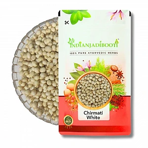 Gunja (Safed) (Seeds) - Chirmati (White) (Beej) -  Chirmi -  Chinnoti - White Ratti - Rosary Pea - Abrus Precatorius by IndianJadiBooti