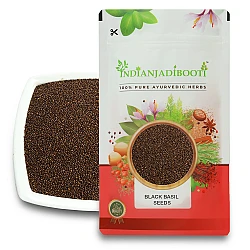 Beej Tulsi - Tulsi Manjari - Krishna Tulsi Seed (For Eating and Weightloss) - Shyama Tulsi Seeds (Edible) - Krishna Basil Seeds - Kali Tulsi Beej - Tukhme Rehan - Ocimum Sanctum by IndianJadiBooti