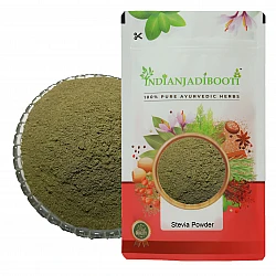 Stevia Leaf (Powder) - Madhu Tulsi - Vimla Tulsi - Sweet Basil - Mithi Tulsi - Stivia Leaves - Stevia Rebaudiana by IndianJadiBooti