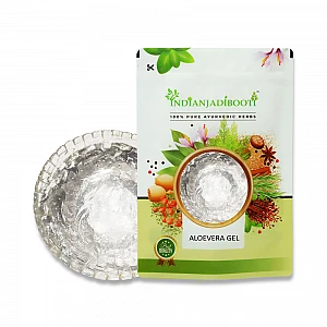 Aloevera Gel (Pure - Colour Free) for Face, Hair, Skin Moisturizer - Ghrita Kumari - Aloe Barbadensis by IndianJadiBooti