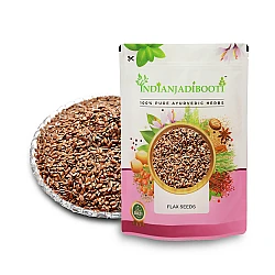 Flax ( Edible Raw Seeds) - Alsi (Beej) - Linseed - Linum Usitatissimum - Tukhm-e-Katan by IndianJadiBooti