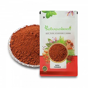 Red Geru (Powder) - Lal Mitti - Sona Geru - Red Ochre - Gairika - Red Iron Oxide - Swarna Gairik - Red Hematite Clay - Suvarna Gairika - Burnt Sienna by IndianJadiBooti