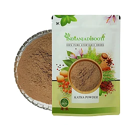Katha (Powder) - Khair Chaal (Powder) - Khadir Chaal Powder - Acacia Catechu Powder by IndianJadiBooti