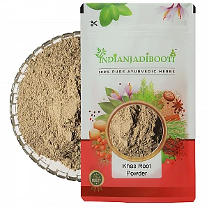 Khas Root (Powder) - Khus Jad - Ushira - Vala - Vetiver Roots - Lavancha - Vetti Veru - Coleus Vettiveroides - Vilamichai Ver - Valak - Vetiveria Zizanioides - Kas Ramacham by IndianJadiBooti