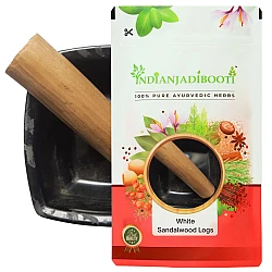 White Sandalwood (Logs) (50 Gm Each) (Approx. 11cm X 2cm Each) - 100% Pure & Natural - No Essence or Perfume Added - White Sandal Wood Stick - Safed Chandan Lakdi - Santalum Album by IndianJadiBooti