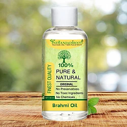 Brahmi Leaves Edible (Cold Pressed) (Oil) - Brahmi Booti (Tel) - Jal Brahmi - Neer Brahmi - Saraswati  - Water Hyssop - Bacopa Monnieri by IndianJadiBooti