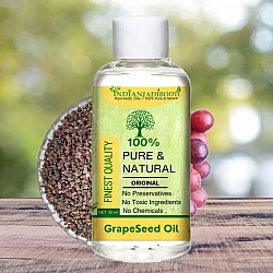 Grapeseed Edible (Cold Pressed) (Carrier) (Oil) - Angoor Beej (Tel) - Angur Beej (Tailam) - Vitis Vinifera by IndianJadiBooti