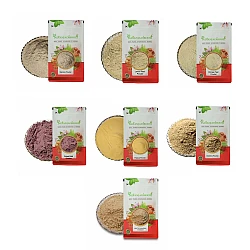 Beauty Pack (Powder) - Facial Kit - Face Pack [Banana, Lemon Peel, Orange Peel, Rose Petal, Multani Mitti, Aloe Vera, White Sandalwood] [ For Fairness and Glowing Skin] by IndianJadiBooti