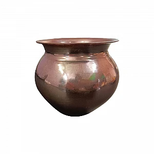 Copper Kalash - तांबे का कलश - Tamba Lota - Tambe Ka Lota [450 ml, Weight 78 Grams] by IndianJadiBooti