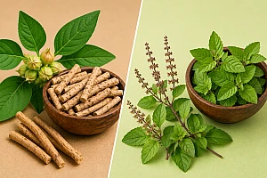 Ashwagandha vs Tulsi: Benefits, Uses, Safety & Which Is Better?