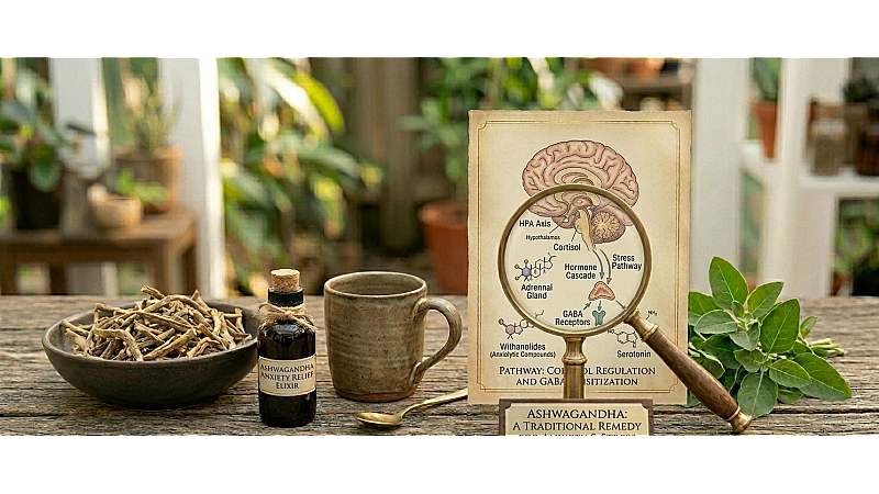 Ashwagandha for Anxiety: Cortisol Reduction, Clinical Evidence & Natural Stress Relief Explained